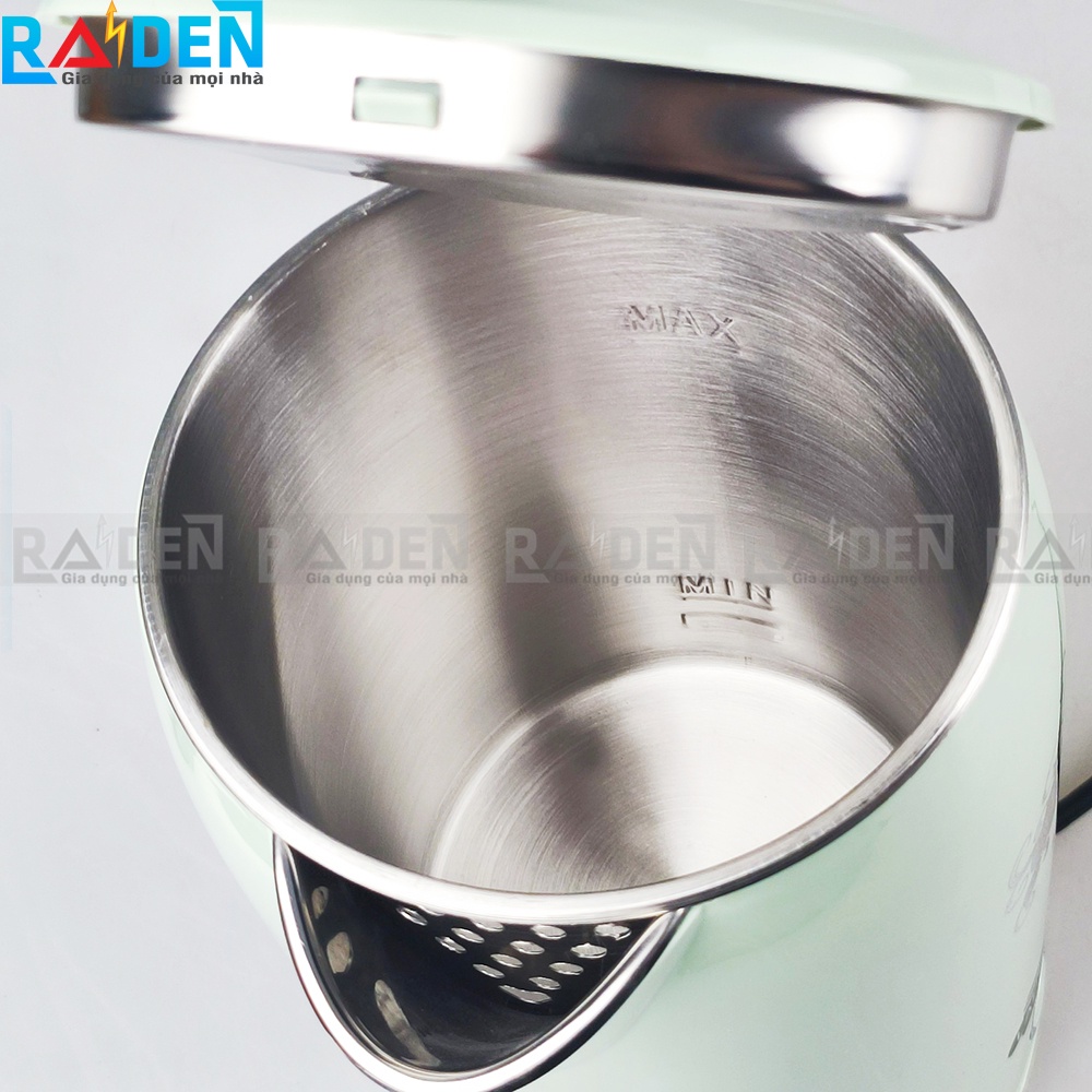 [HÀNG CHÍNH HÃNG] Ấm siêu tốc 2 lớp 2.5L Ladomax HA-887 lòng inox 304 nguyên khối, đun nước sôi nhanh