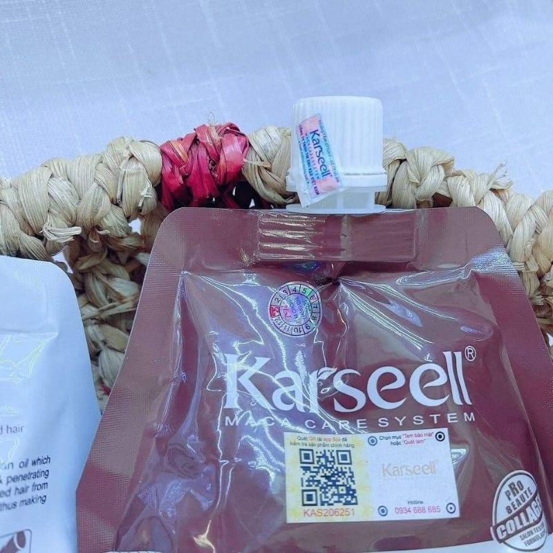 Kem Hấp Ủ Xả Phục Hồi Tóc Collagen Karseell Maca 500ML, Phục Hồi Tóc, Giúp Tóc Siêu Mềm Mượt