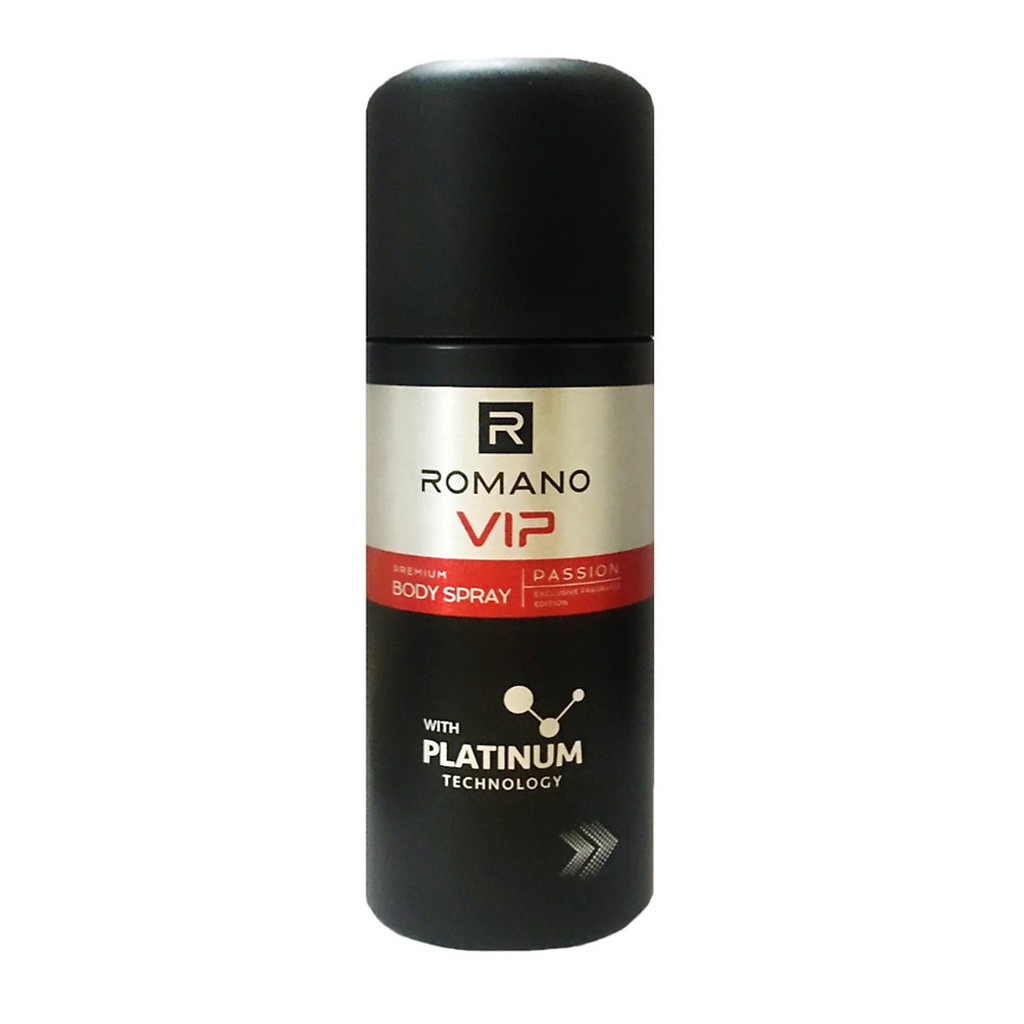 Xịt ngăn mùi nước hoa toàn thân Romano VIP 150ml