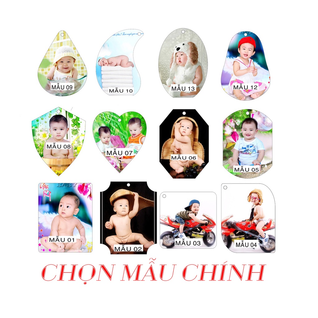 Móc khóa đôi - IN HÌNH , iIN CHỮ THEO YÊU CẦU - chất liệu mica 2 mặt trong suốt, 1 chiếc lớn và 1 chiếc nhỏ móc chung