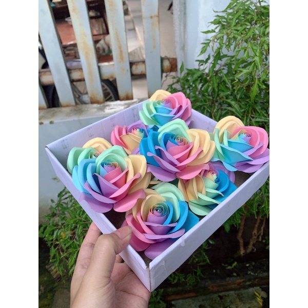 Bông mĩ thuật mix 5 màu