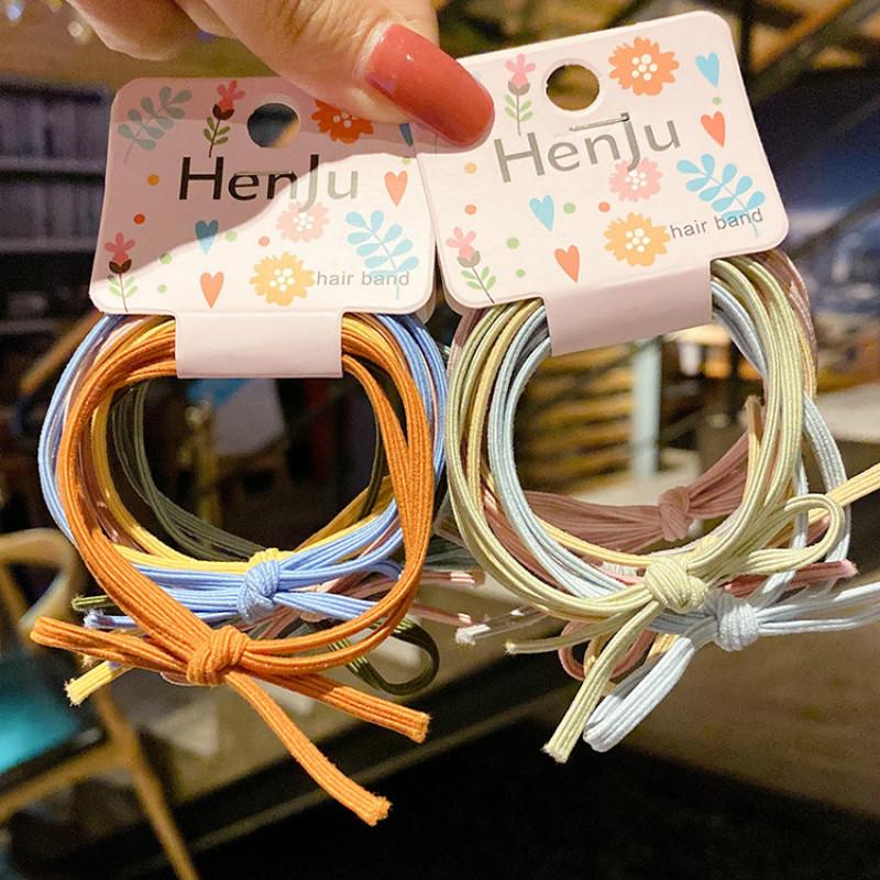 Dây buộc tóc co giãn thiết kế đơn giản phong cách Hàn Quốc thời trang cho nữ