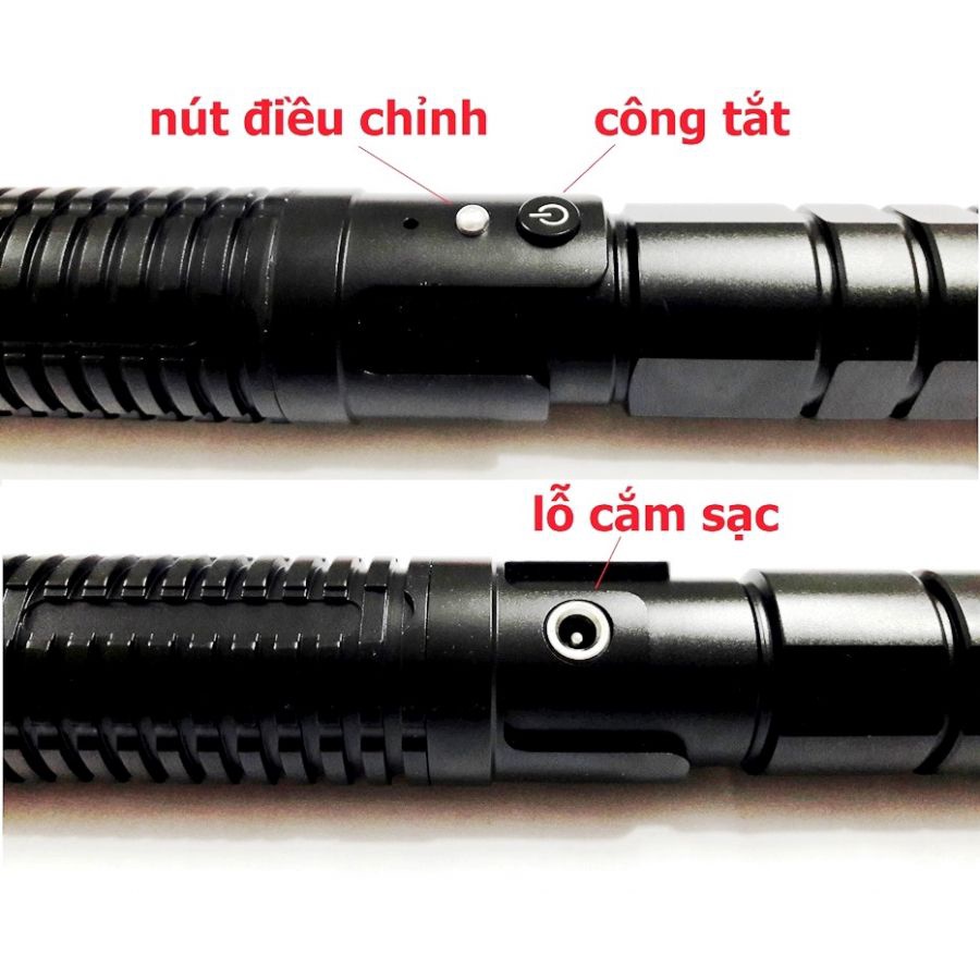 Đèn laser laze FXZ 970 công suất cao 5000mw tia xanh dương pin siêu lớn