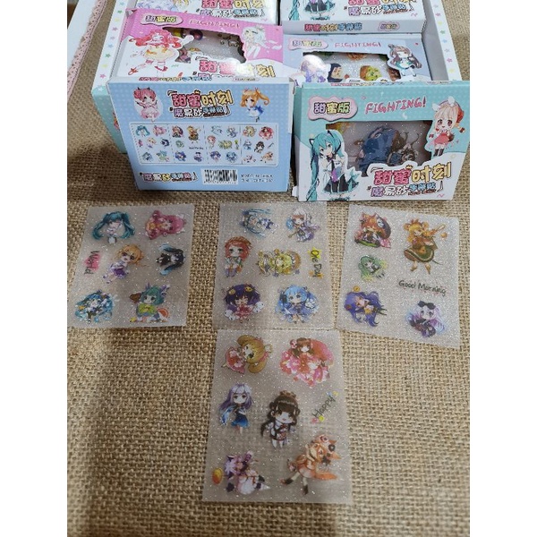 HỘP STICKER 4 TỜ SIZE HỘP 10CM MÃ CHT-1037