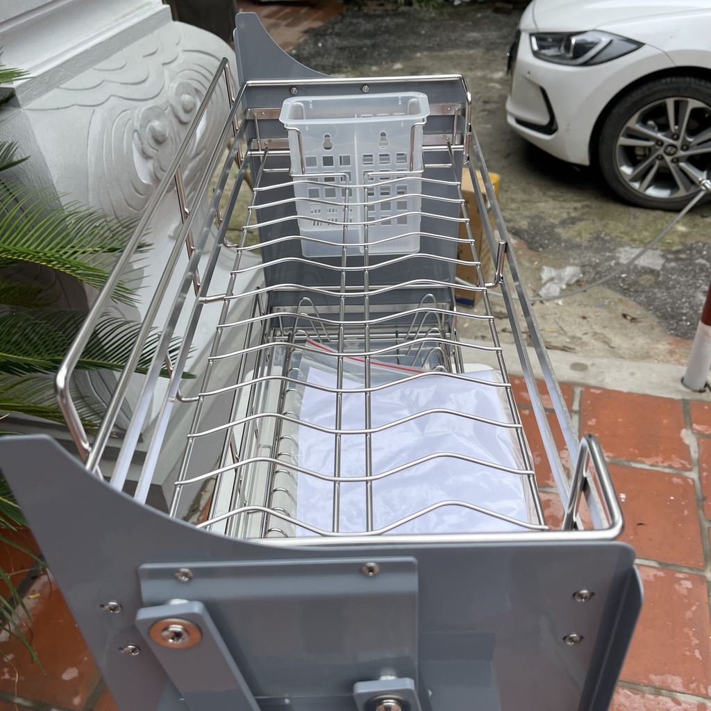 Giá Bát Đĩa Nâng Hạ Thông Minh Kitchengo INOX 304 Chính Hãng Thế Hệ Mới Hot Nhất 2022