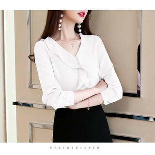 Áo kiểu cổ bèo duyên dáng Jenry