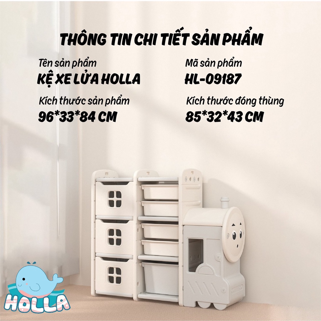 Kệ Đồ Chơi Xe Lửa Holla 2022 HL-09187 HL-09188