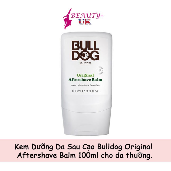 Kem Dưỡng Da Sau Cạo Bulldog Original Aftershave Balm 100ml cho da thường