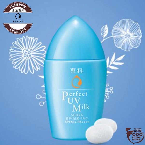 Kem Chống Nắng Dạng Sữa Senka Perfect UV Milk SPF 50+/PA+++ 40ml