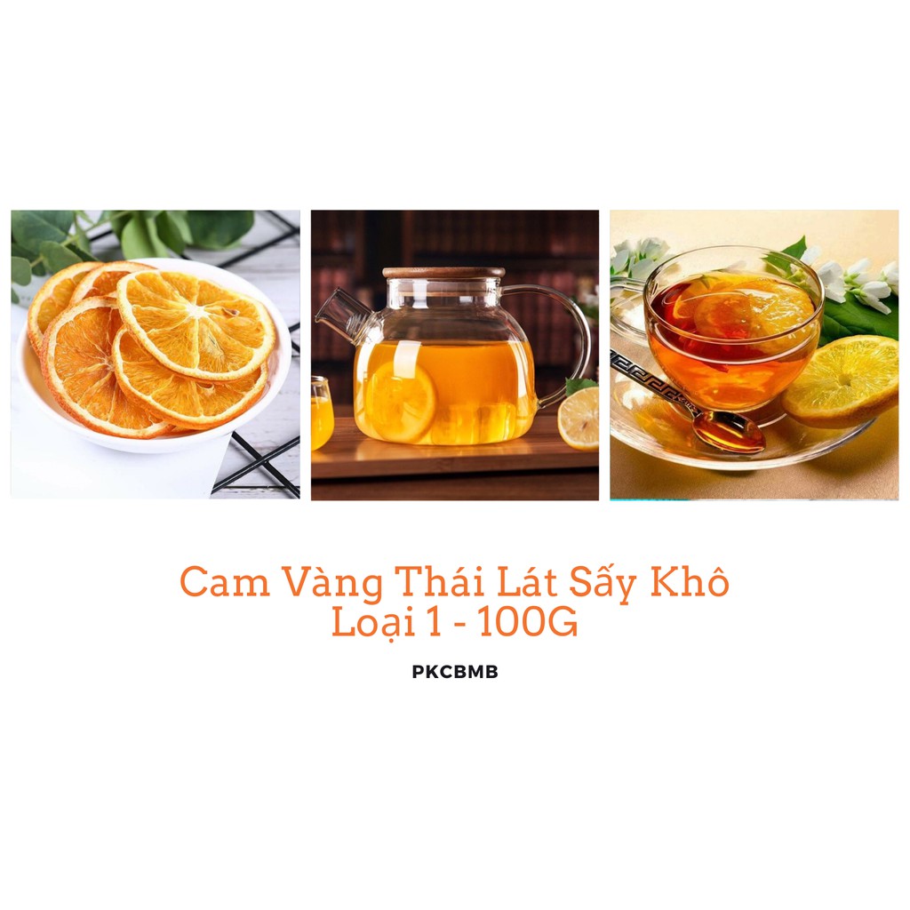 Cam vàng thái lát sấy khô 100g - Loại 1