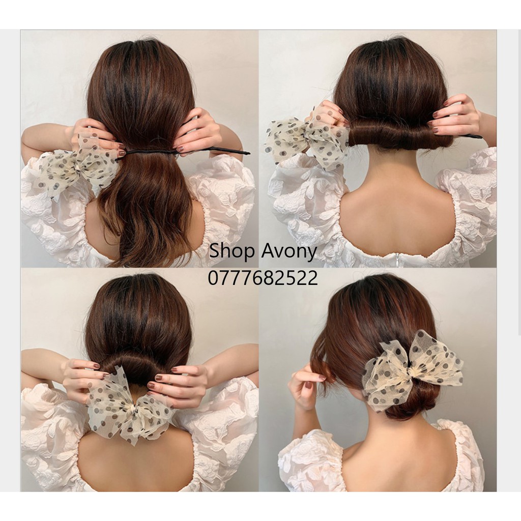 Cuộn tóc - Búi tóc đa năng hình hoa, thanh quấn tóc