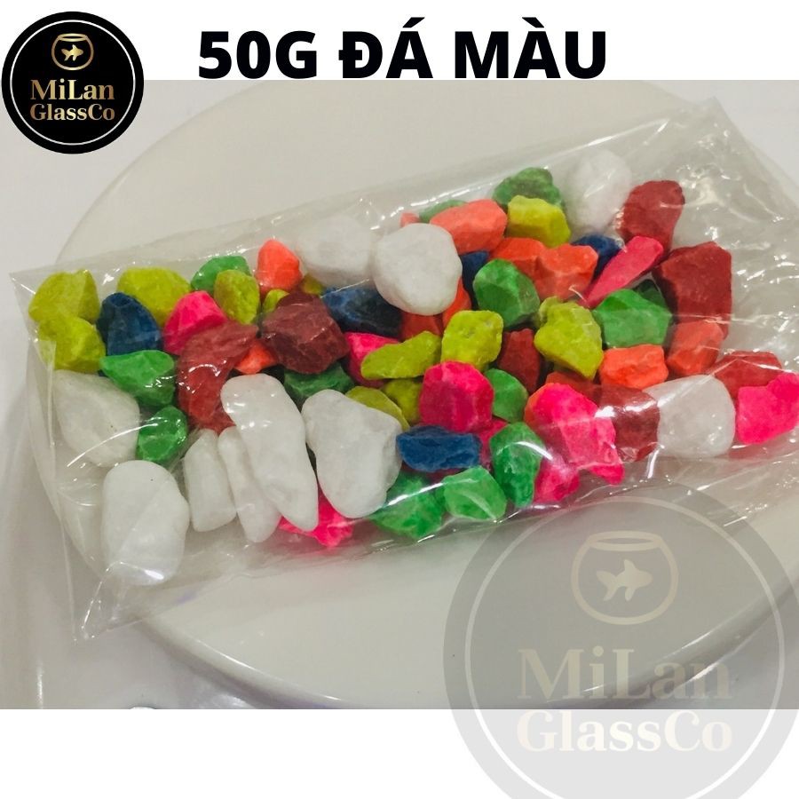 SỎI ĐÁ NHIỀU MÀU 50G, 100G, 1KG ( 1 KÝ )TRANG TRÍ TIẾU CẢNH SEN ĐÁ CÂY THỦY CANH HỒ CÁ  ML-SM