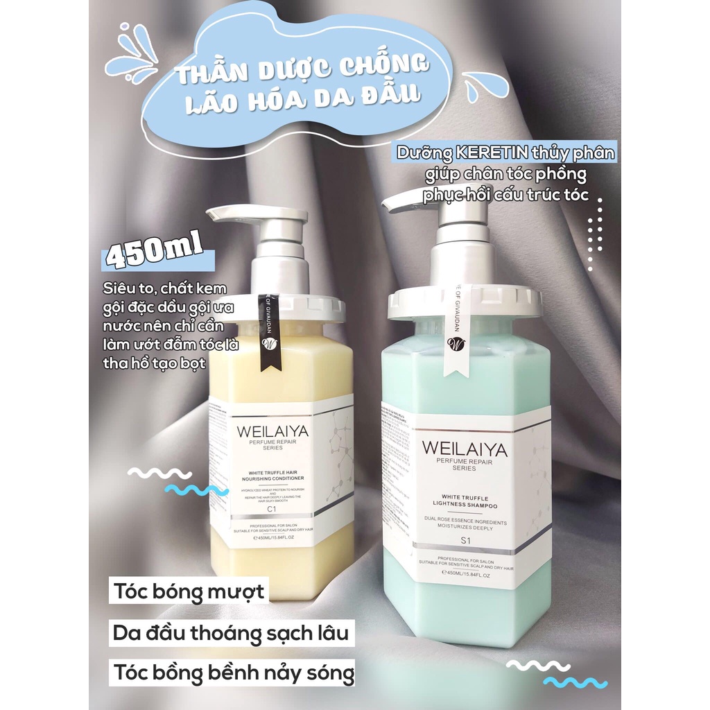 Dầu Gội Weilaiya Phục Hồi Đa Tầng Nấm Truffle Weilaiya