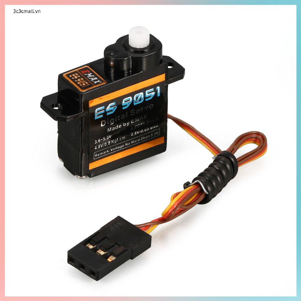 ✨chất lượng cao✨EMAX Digital Plastic Gear Servo ES9051 0.8kg 4.8V for RC Fixed Wing Airplane