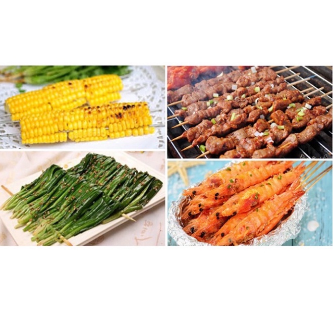 Bếp gas nướng thịt bbq, nướng hải sản, hàu cao cấp 6 họng dài ETON ET-K333