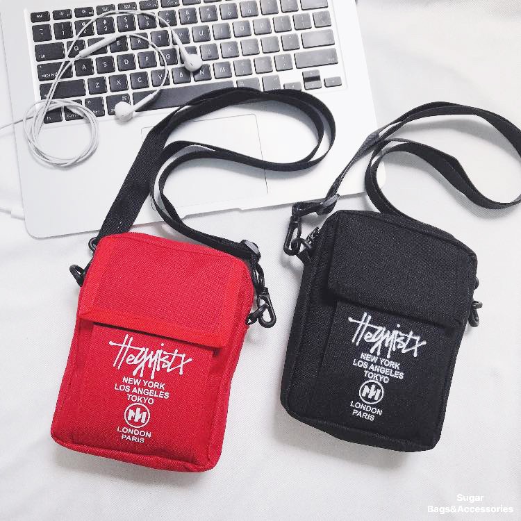 Túi Đeo Chéo Mini Bags Đỏ/Đen - Cho Nàng Thêm Cá Tính