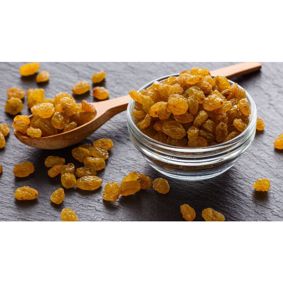 Nho Khô Vàng, Nho Khô Vàng Ấn Độ Loại 1 _ 100 /500 gram trà thaomocsi