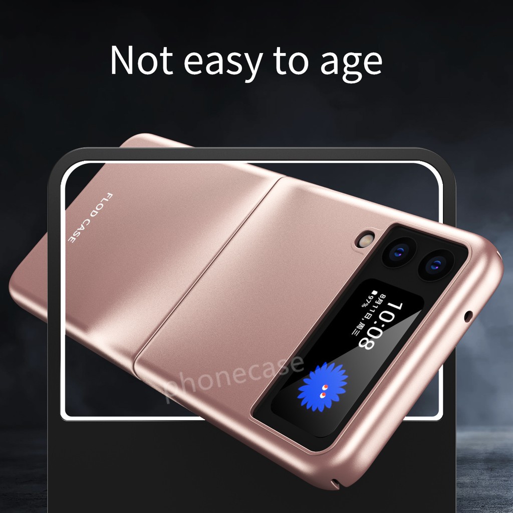 Bao Da Điện Thoại Cứng Siêu Mỏng Cho Samsung Galaxy Z Flip 4 3 Flip4 5G 2021 ZFlip3 2022 Galaxy Z Flip3