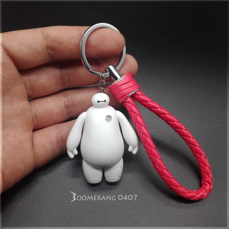 Móc chìa khóa đèn LED Baymax Mô phỏng Siêu anh hùng, Quà tặng độc đáo
