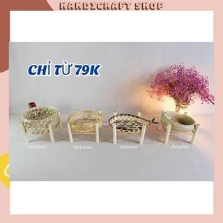 Kệ trúc 1 tầng - Đựng Hoa Quả - Hành Tỏi - Thân Thiện Môi Trường - HANDICRAFT SHOP