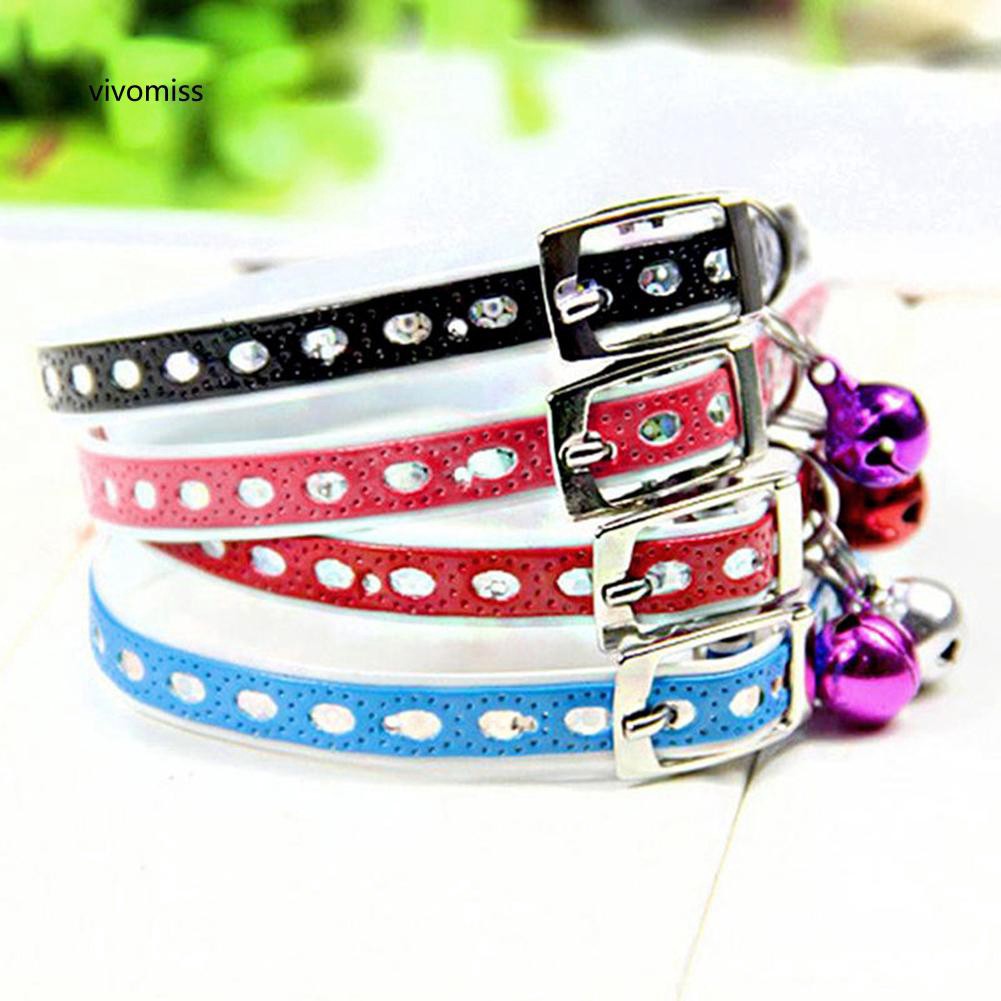 Vòng cổ da có chuông cho thú cưng