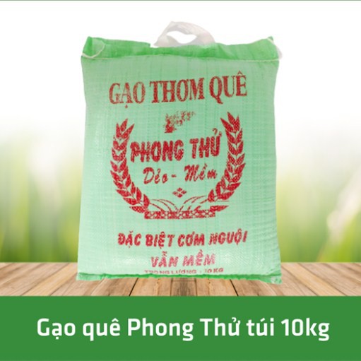 Gạo quê Phong Thử bao 10kg được sản xuất tại vùng quê Điện Bàn - Quảng Nam