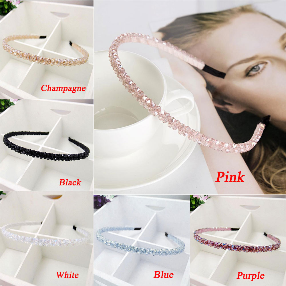 Làm Đẹp|Băng Đô Thời Trang Cho Nữ|Băng Đô Cài Tóc Màu Tím/ Xanh Dương Thời Trang Xinh Xắn Cho Nữ