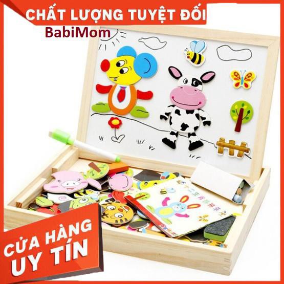 {FREE SHIP} Đồ Chơi Tranh Ghép Bảng Bằng Gỗ {NAM CHÂM 2 MẶT} Cho Bé Thỏa Sức Sáng Tạo nhiều mẫu tranh theo ý thích