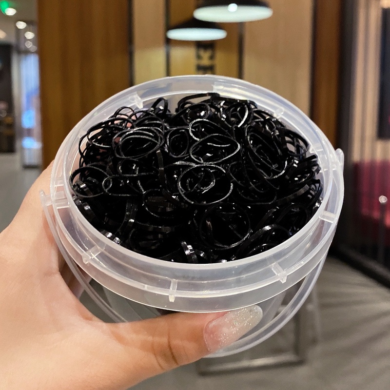 Thun Cột Tóc Dùng Một Lần Độ Co Giãn Cao Màu Sắc Xinh Xắn