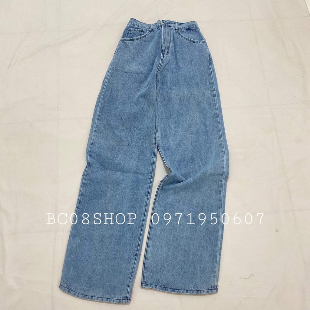 Quần Jean Nữ Ống Suông Rộng Lưng Cao, Quần Jean Bò dáng suông BC124 | BigBuy360 - bigbuy360.vn