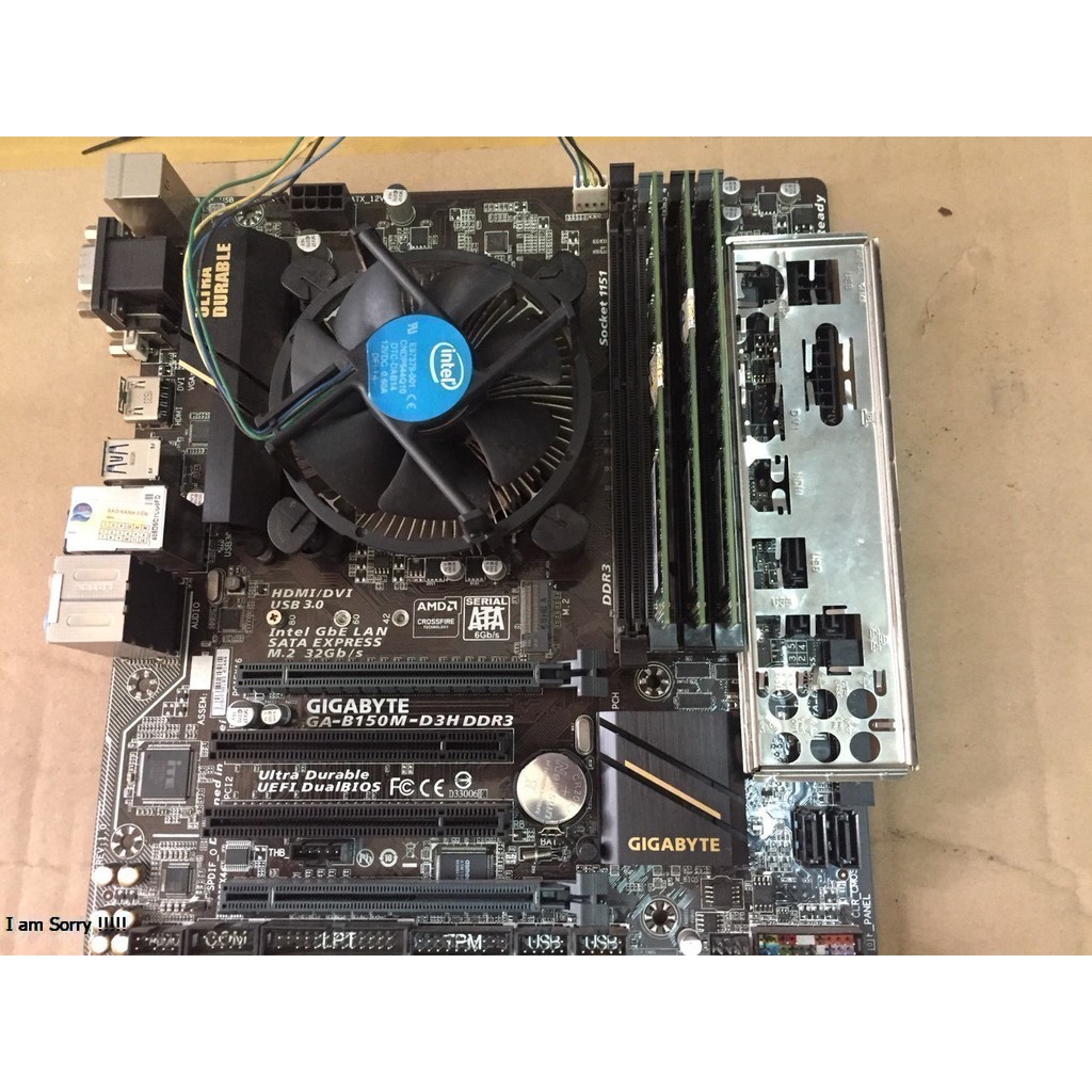 Bo mạch chủ GIGABYTE B150M-D3H qua sử dụng