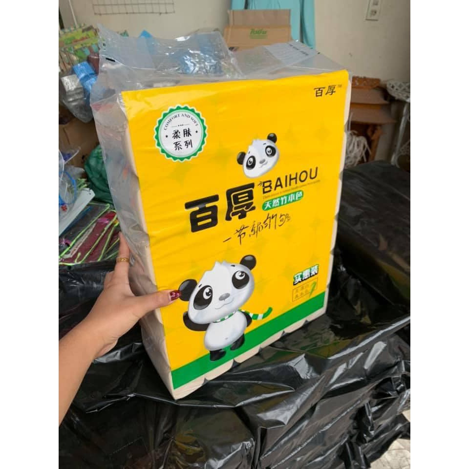 Giấy gấu trúc cuộn Sipiao/ 1 bịch 36 cuộn