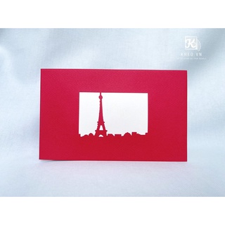 THIỆP 3D THÁP EIFFEL
