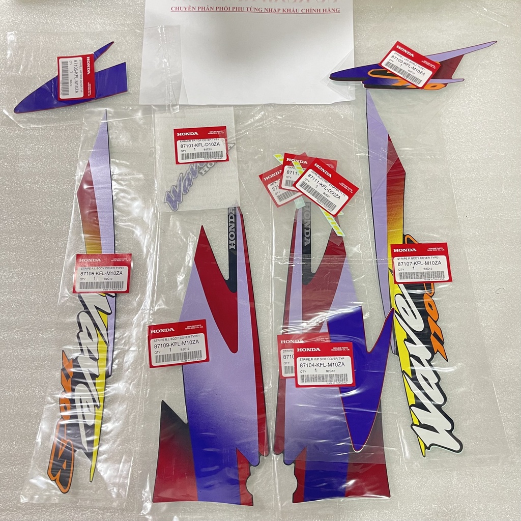 Tem Wave Thái 110 zin nhập khẩu chính hãng Honda Thailand - PT HỒNG ÂN