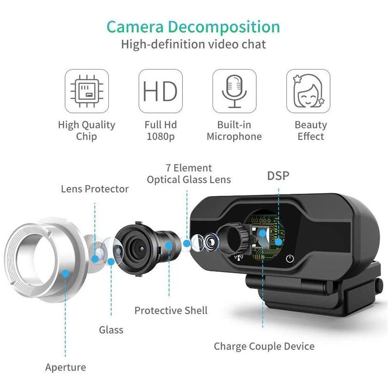 Webcam Hd 720/1080p L3P8 cho máy tính | BigBuy360 - bigbuy360.vn