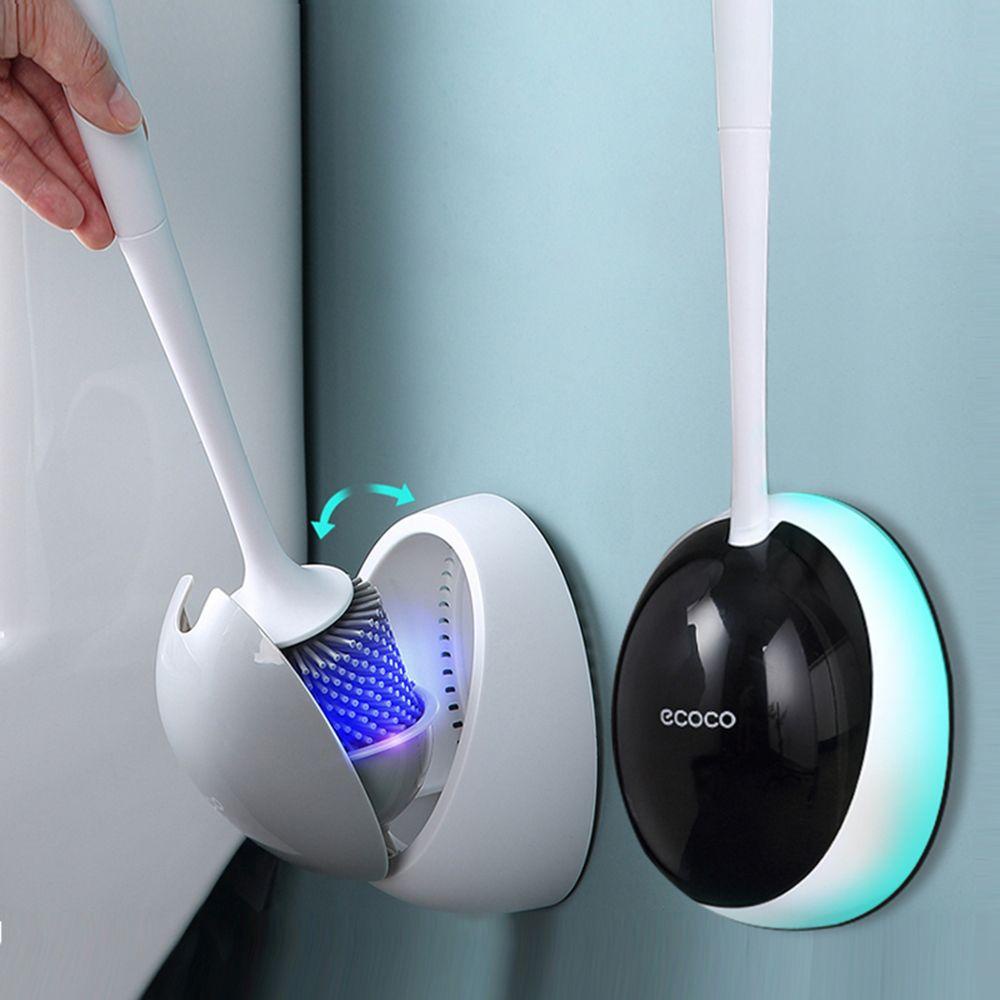 Bộ Cọ Chà Bồn Cầu Bằng Silicone Cán Dài Tiện Lợi