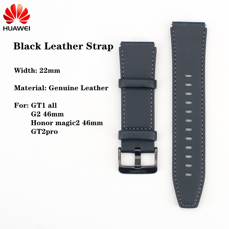 Dây đeo bằng da chính hãng cho HUAWEI GT2 GT3 GT3pro46mm GT2e GT2 Pro GTRunner buds SE HUAWEI GT3 GT3Pro 4 4Pro 22mm Smartwatch Dây đeo bằng da chính hãng