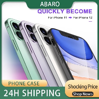 Ốp điện thoại TPU vuông mạ điện cho iPhone12 iPhone11 11 pro