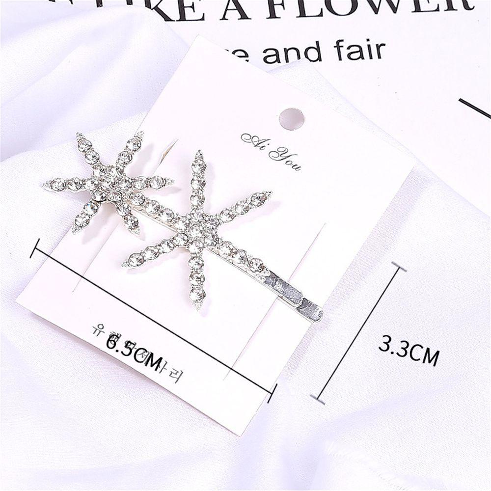 Kẹp Tóc Hình Ngôi Sao Năm Cánh Đính Đá Lấp Lánh Thời Trang Hàn Quốc