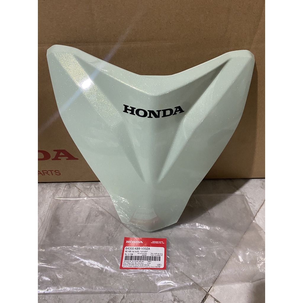 Bộ mặt nạ trước HONDA WAVE A110 năm 2017-2020 màu Xanh cốm. *GY150* 64300K89V00ZA