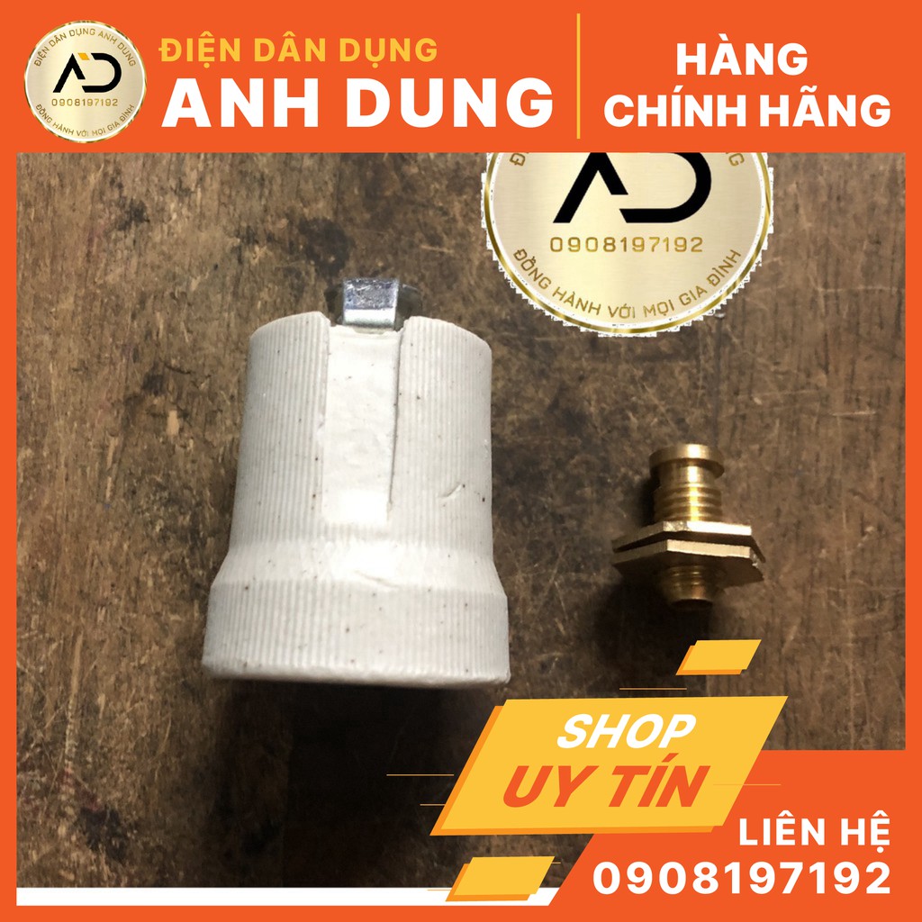 Đuôi đèn-chó đèn bóng E27 các loại - Đuôi đèn ngoài trời chống nước - Đuôi sứ chịu nhiệt