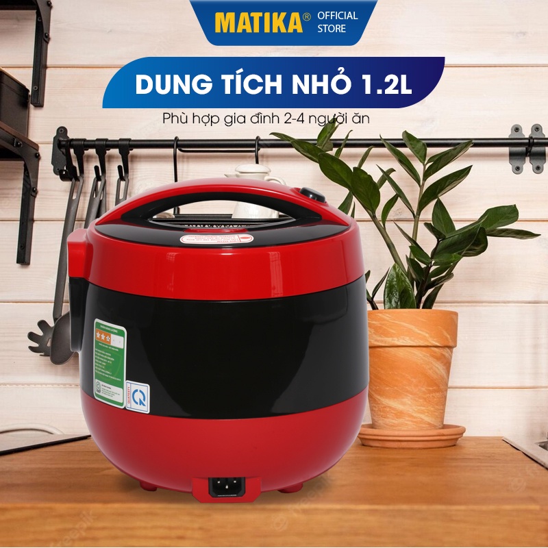 Nồi Cơm Điện Mini MATIKA 1.2L MTK-RC12