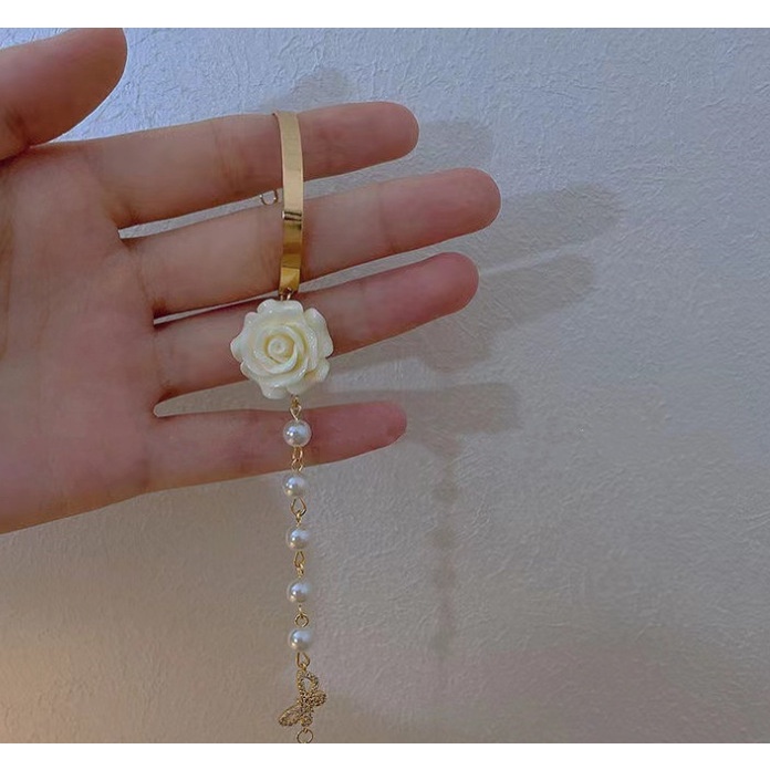 Vòng tay nữ hoa hồng hai màu xinh xắn dễ thương phong cách lolita mẫu mới VT72