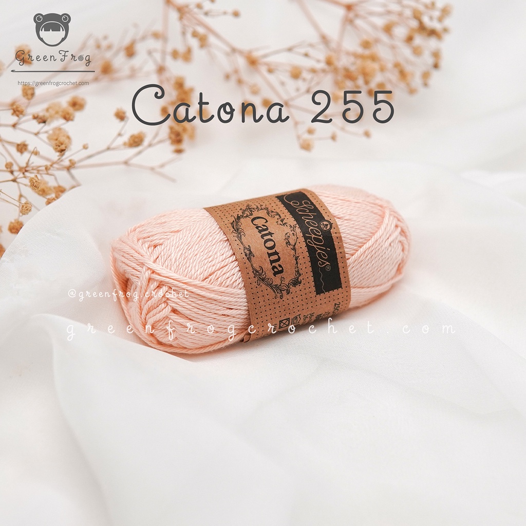 Sợi Catona 25g cotton 100% của Scheepjes