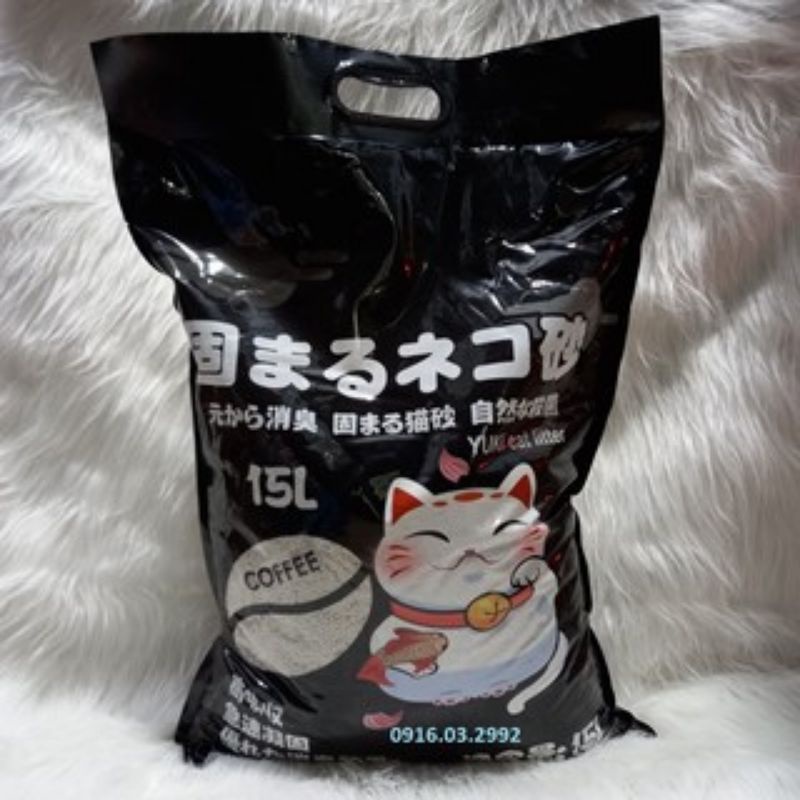 CÁT VỆ SINH CHO MÈO, CÁT NHẬT YUKI (GÓI 15L)