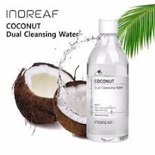 Nước Tẩy Trang Chiết Xuất Dầu Dừa INOREAF COCONUT DUAL CLEANSING WATER làm sạch , se khít lỗ chân lông