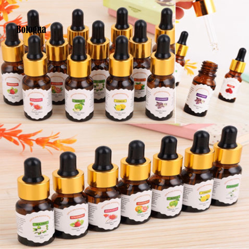 ✅10ml/Bottle Fruit Plant Essential Oil Aromatherapy for Fragrance Lamp Humidifier