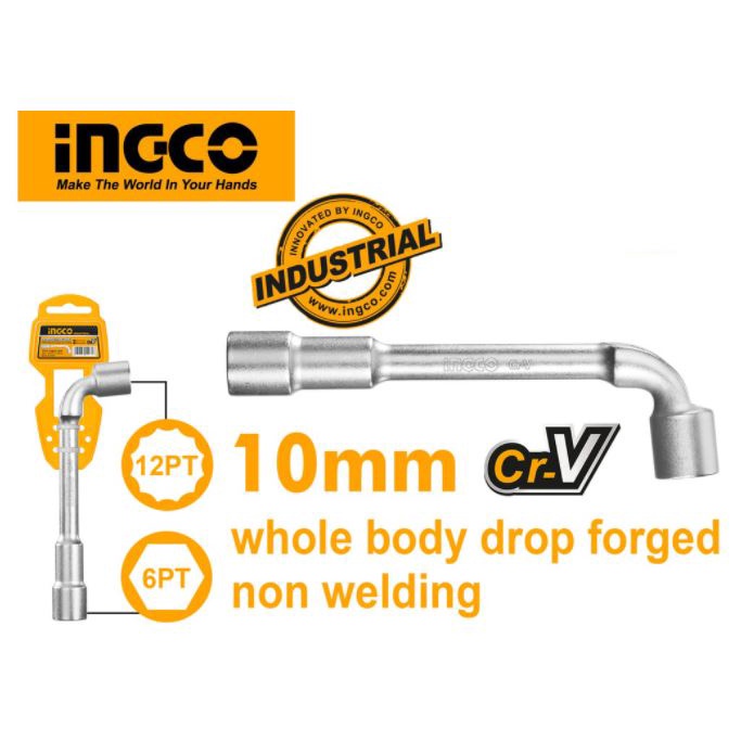 ĐỒ NGHỀ INGCO Chìa vặn góc L 10mm - 12mm -14mm - 17mm  HWL1008 - HWL1208 - HWL1408 - HWL1708 (Cam kết Chính Hãng 100%)