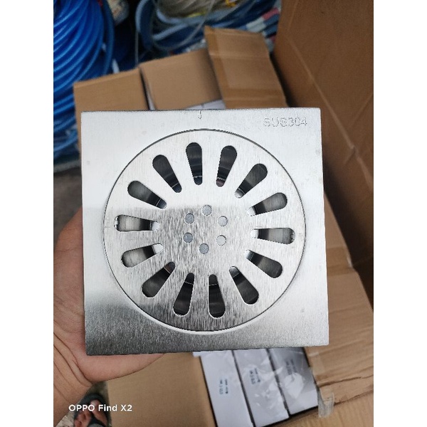 Phễu thoát sàn lược rác Hố Ga Thoát Nước Sàn Bằng 100% INOX 304 chống hôi