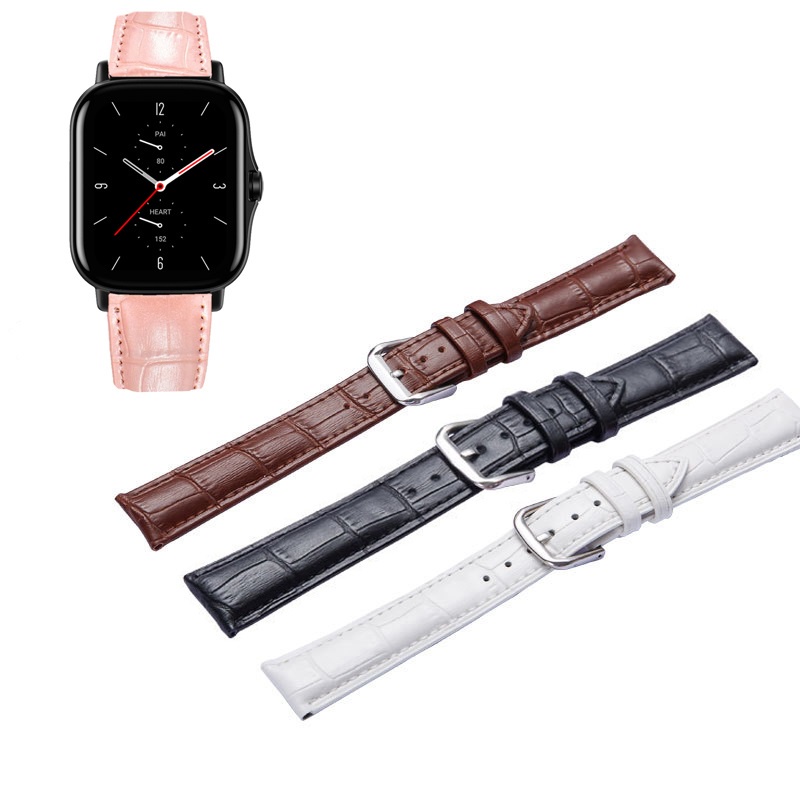 Dây Đeo Bằng Da Chất Lượng Cao Cho Đồng Hồ Thông Minh Huami Amazfit GTS2 GTS4 mini GTS3 GTS2e Neo GTS 2 3 4 2e